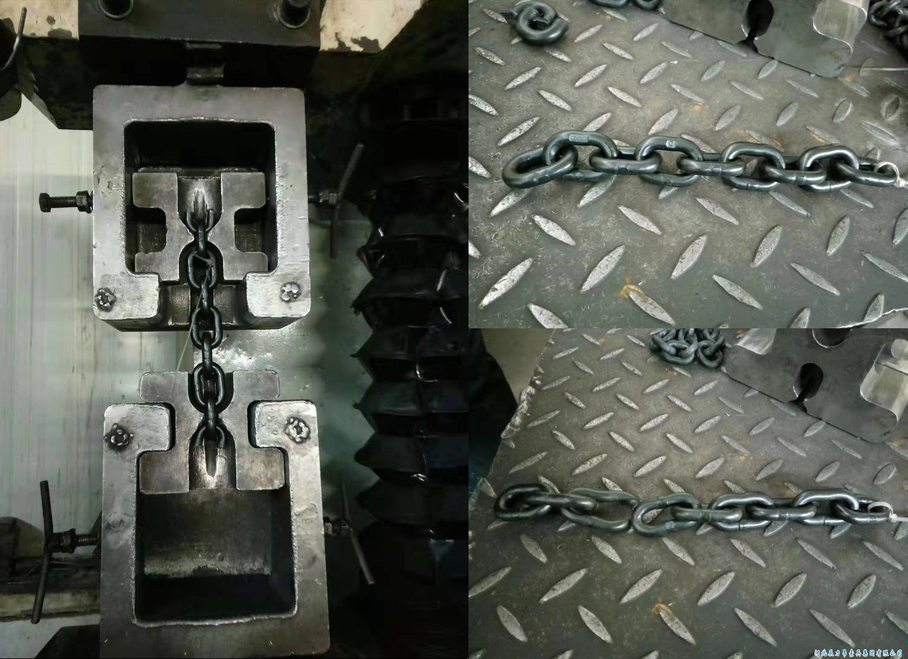 80級起重鏈條破斷測試,大貨隨機抽取測試,檢測結果杠杠滴