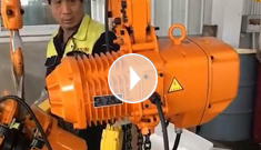 辰力電動葫蘆調(diào)試